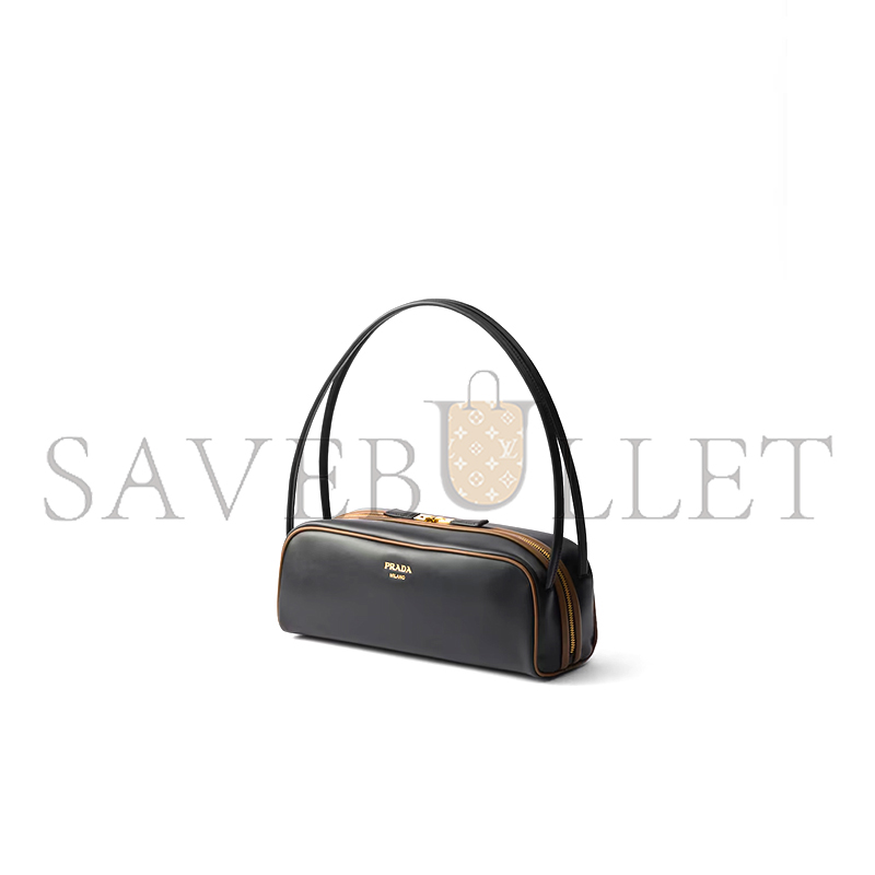 PRADA SWING SMOOTH LEATHER SHOULDER BAG 1BC249 (28*11.5*10cm)
